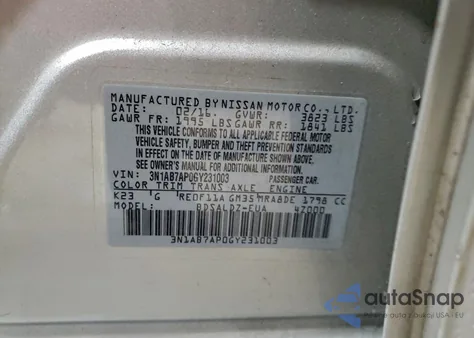 2016 Nissan Sentra S from USA, damaged, VIN 3N1AB7AP0GY231003